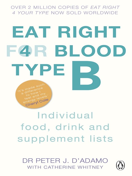 Title details for Eat Right For Blood Type B by Peter J. D'Adamo - Available